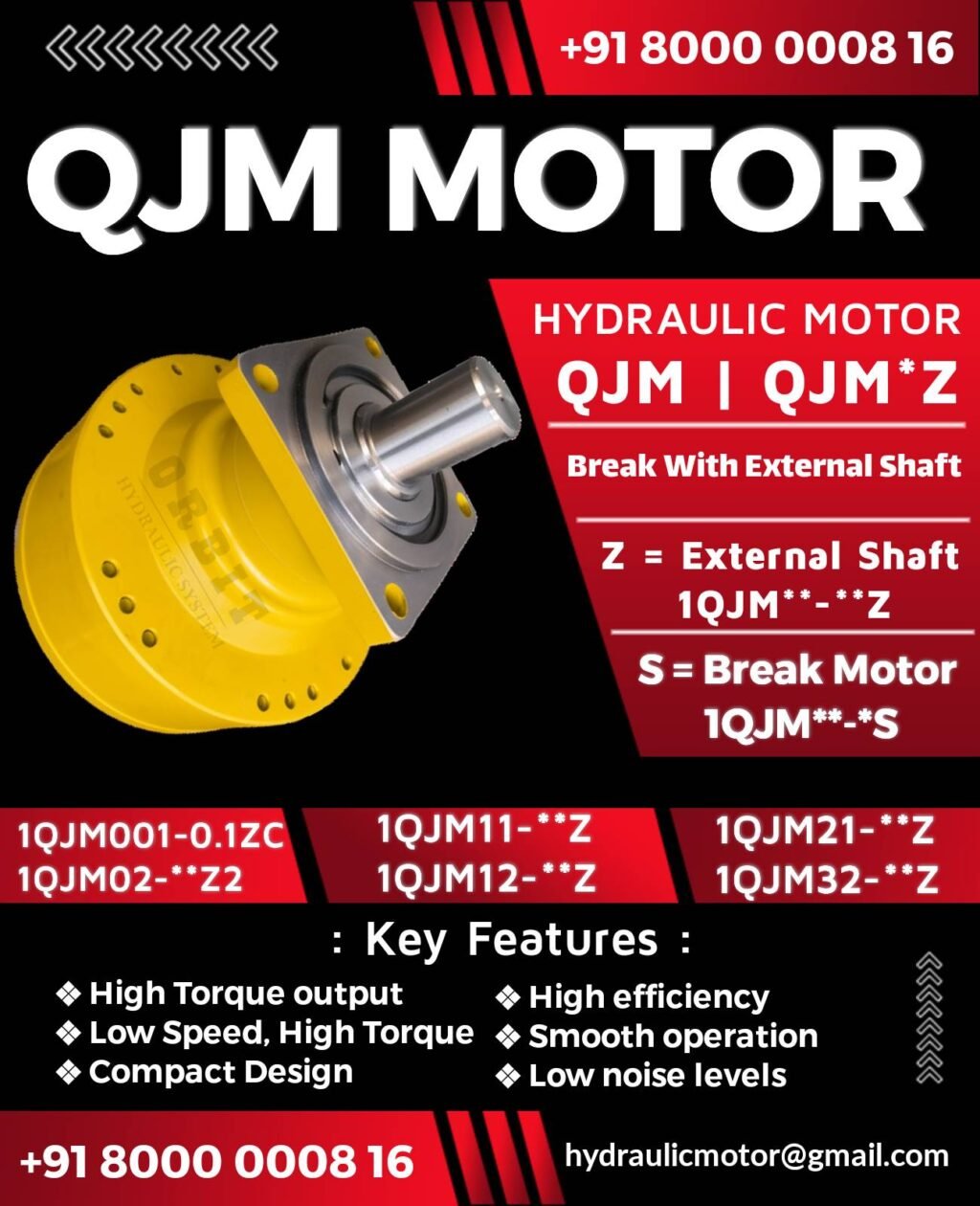 QJM Z Series Hydraulic Motor With External Shaft in Pune Mumbai Chennai Bangalore Hyderabad Nashik Delhi Kolkata Thane Ahmedabad Coimbatore India